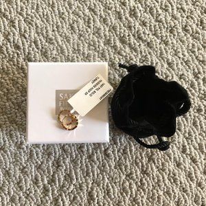 14 K diamond-cut earrings